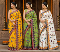 APPLIQUE WORK SAREE