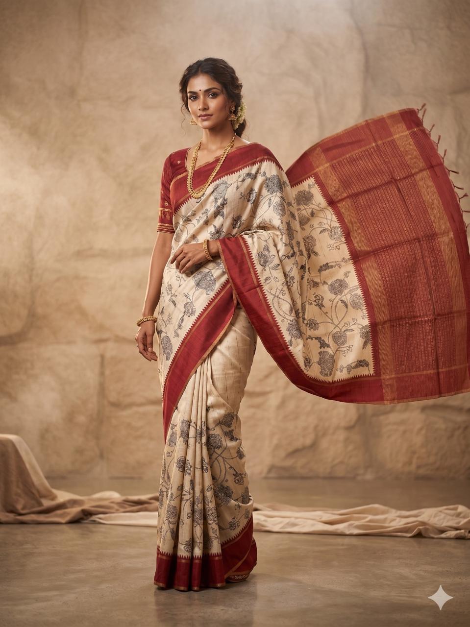 printed & weaving silk sarees