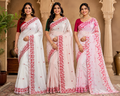 SUPER NET FABRIC SAREE - COTTON SAREE