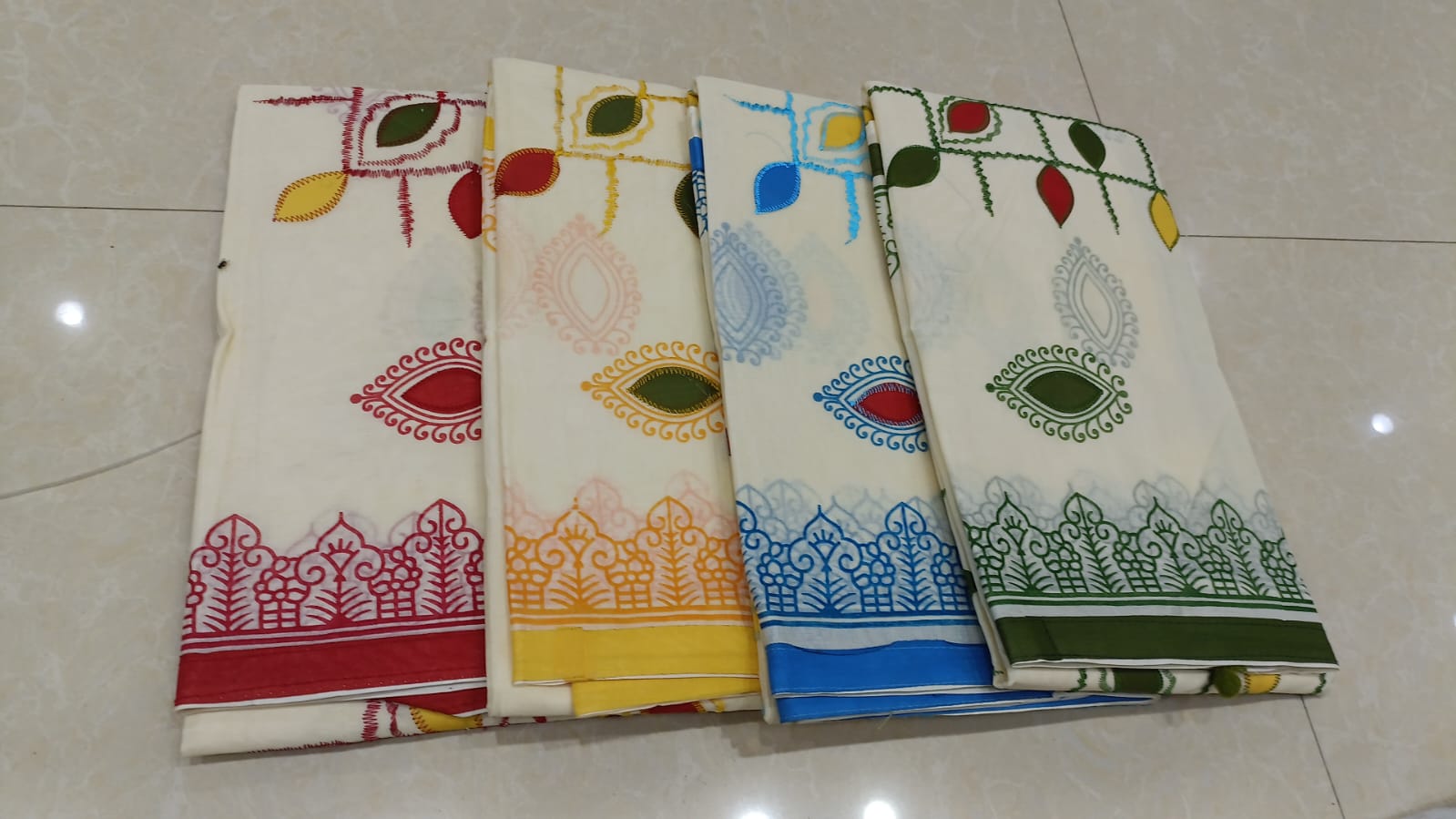 APPLIQUE WORK SAREE