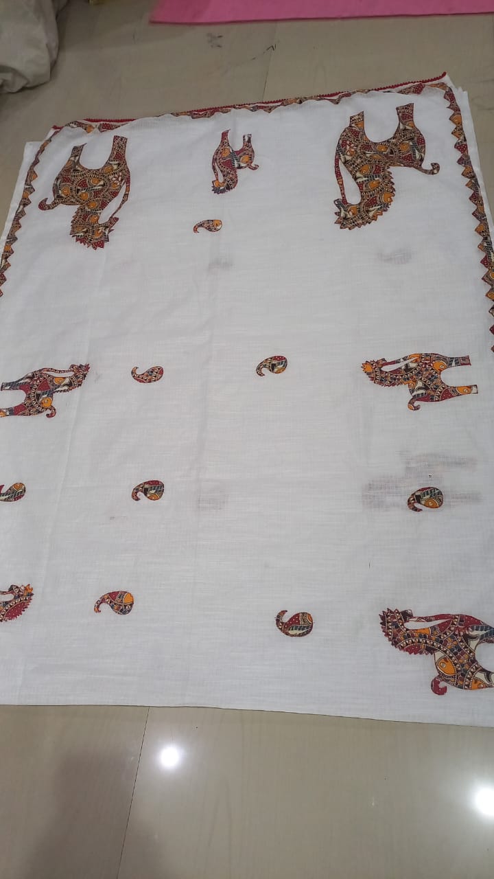 APPLIQUE WORK SAREE