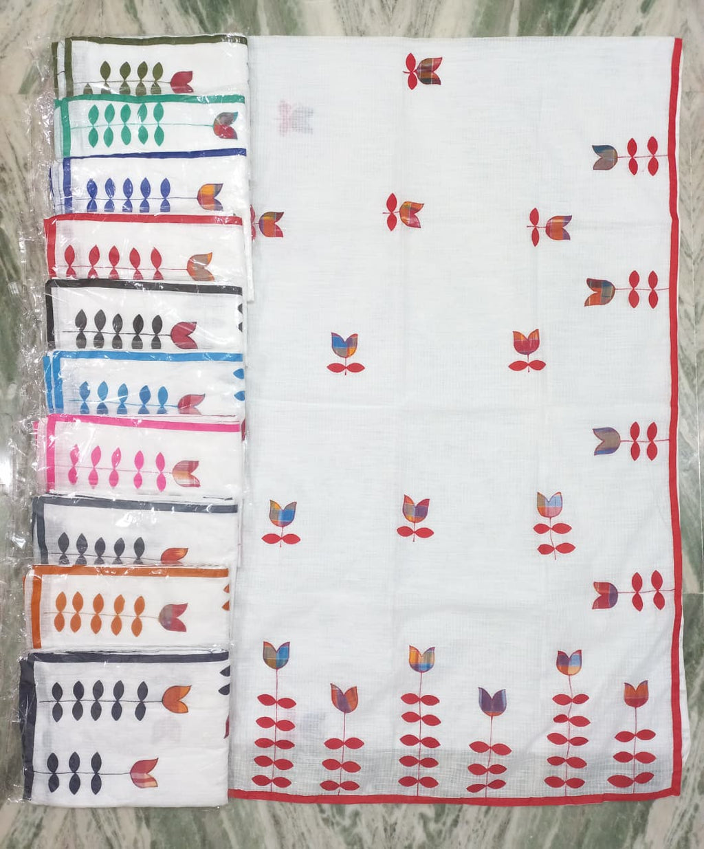 APPLIQUE WORK SAREE