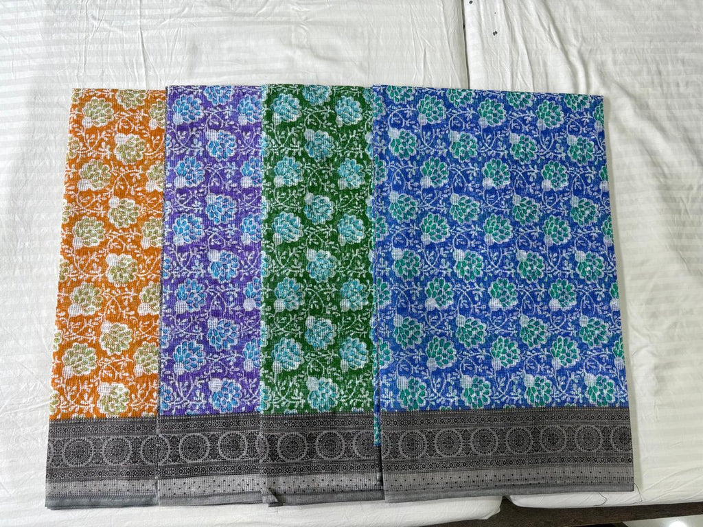 SUPER NET FABRIC SAREE - COTTON SAREE
