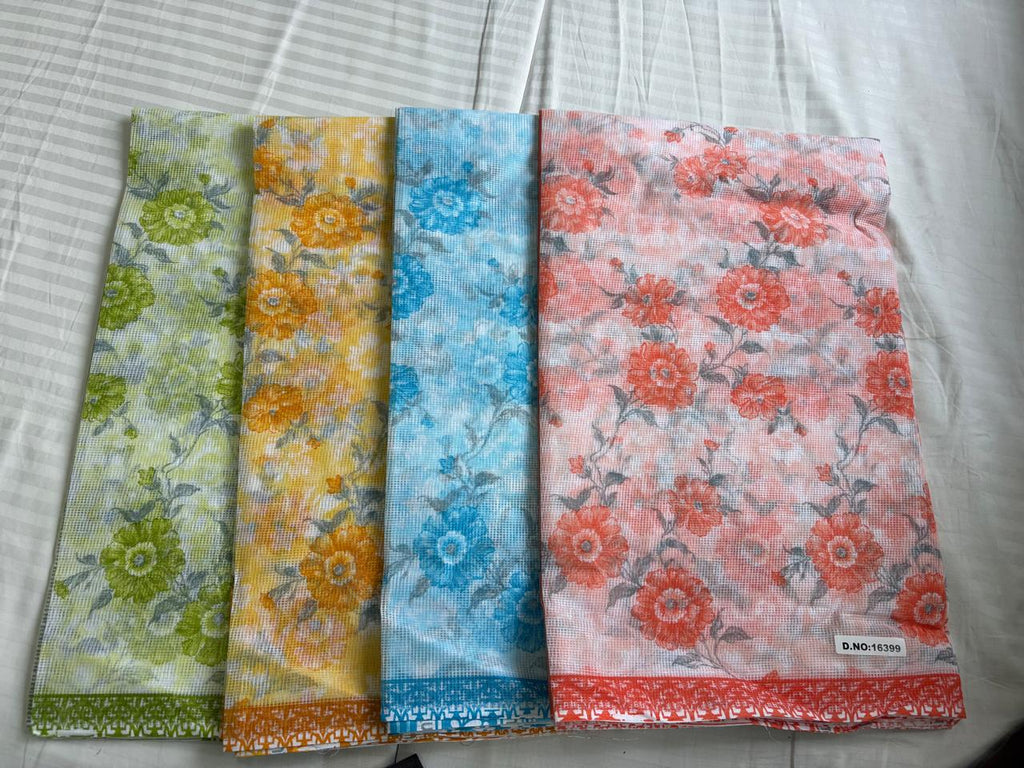 SUPER NET FABRIC SAREE - COTTON SAREE
