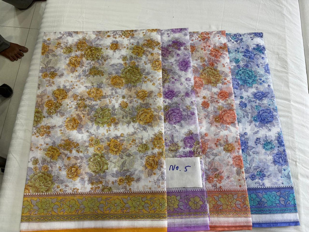 SUPER NET FABRIC SAREE - COTTON SAREE