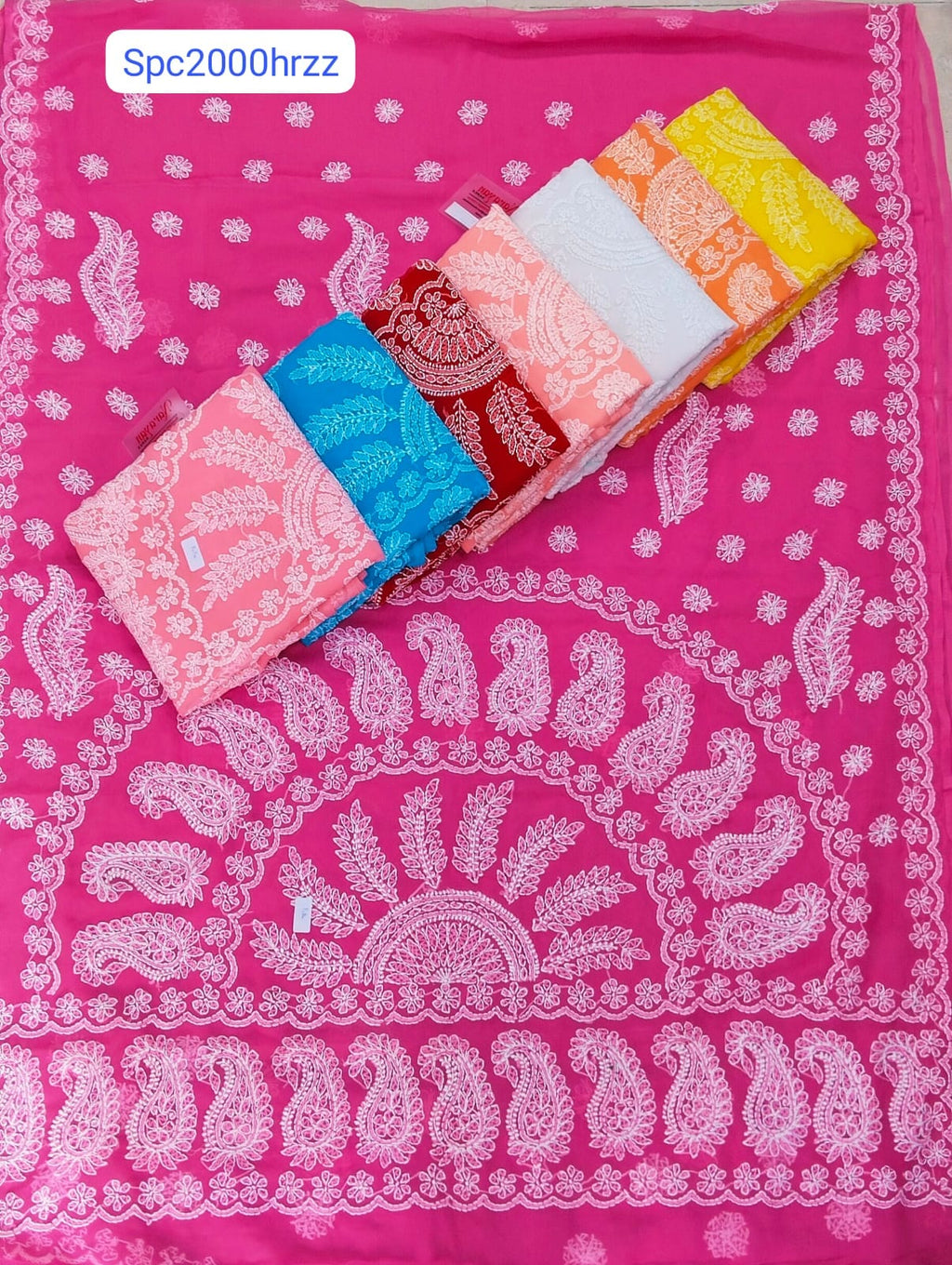 LUCKNOW CHIKON KARI SAREES