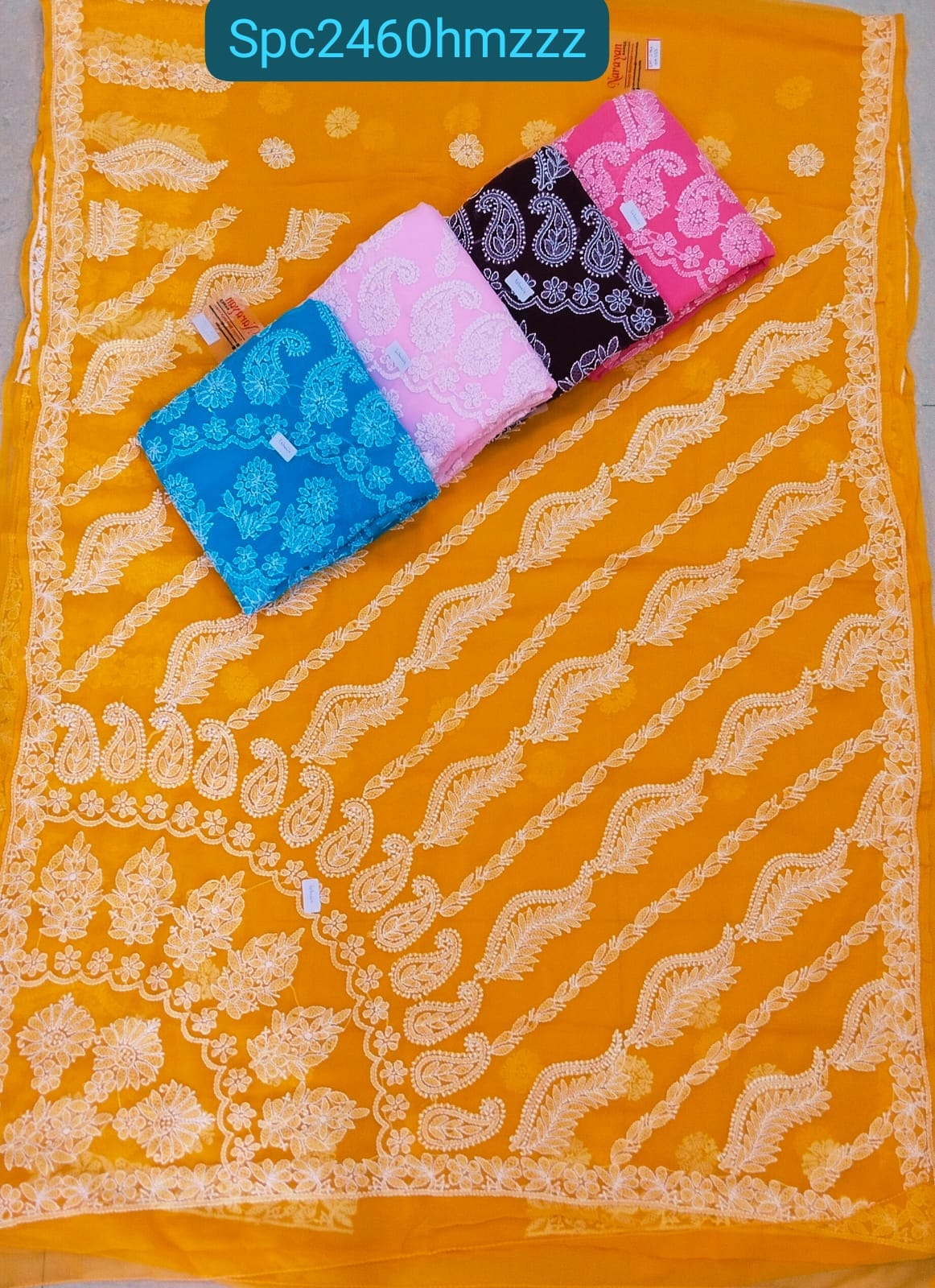 LUCKNOW CHIKON KARI SAREES