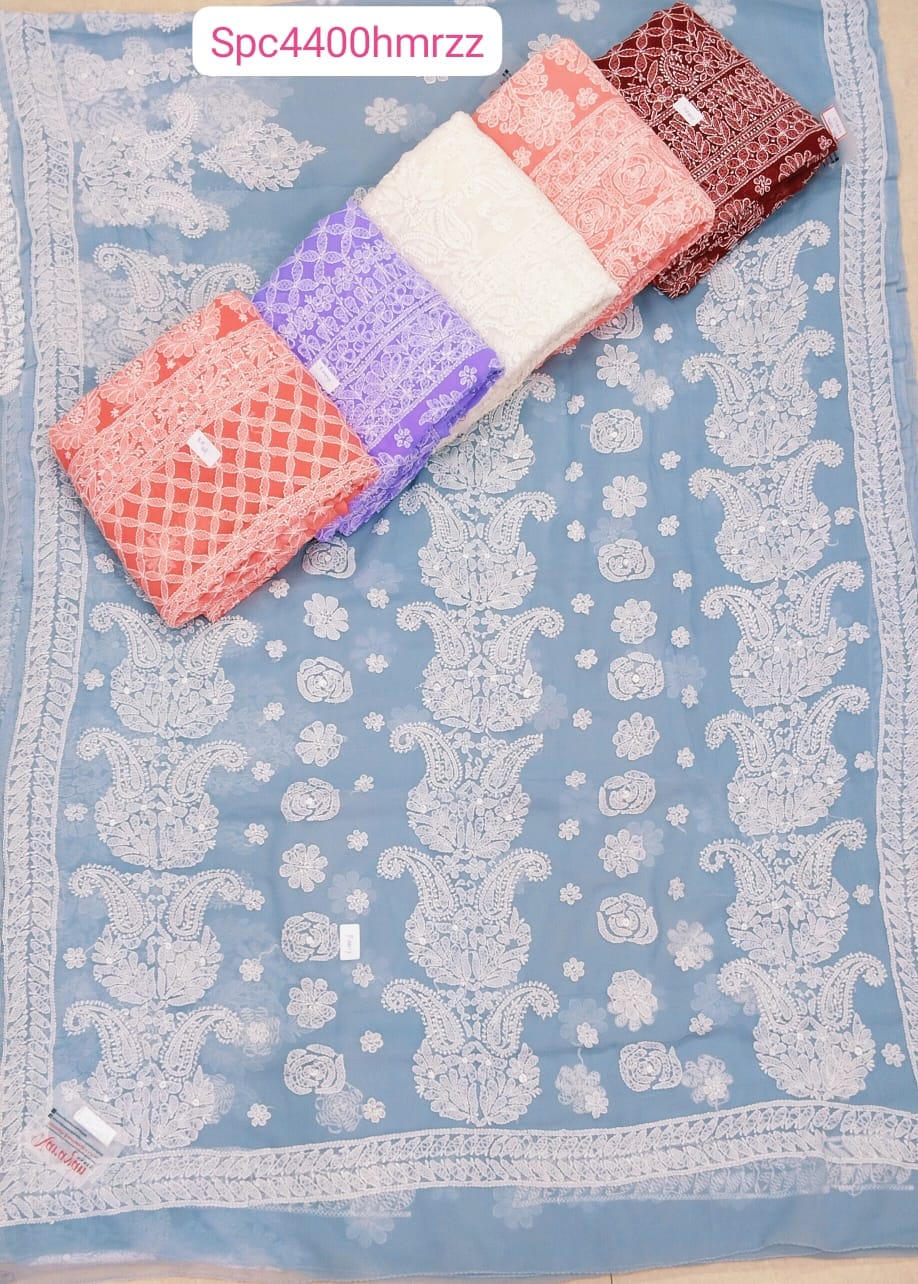 LUCKNOW CHIKON KARI SAREES