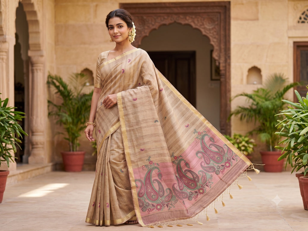 printed & weaving silk sarees