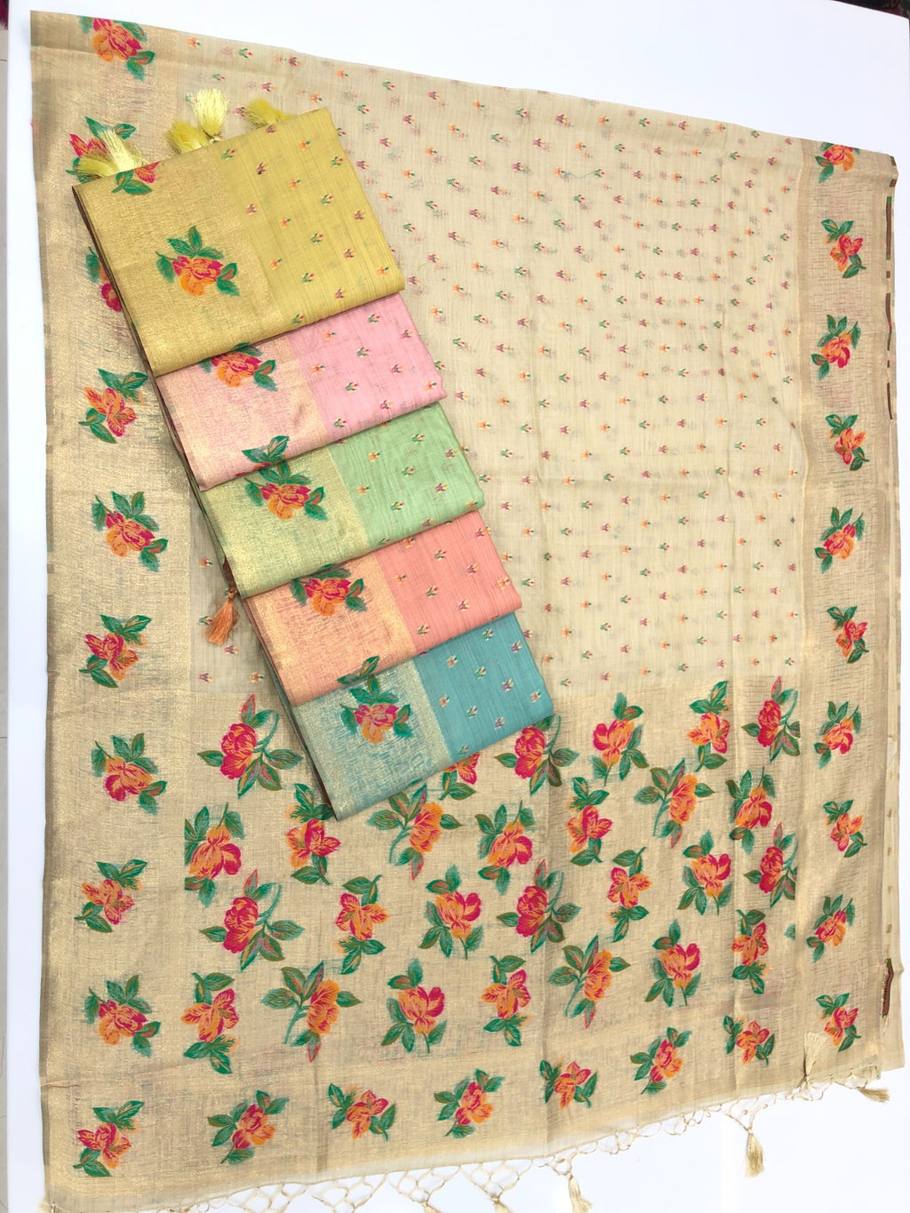 printed & weaving silk sarees