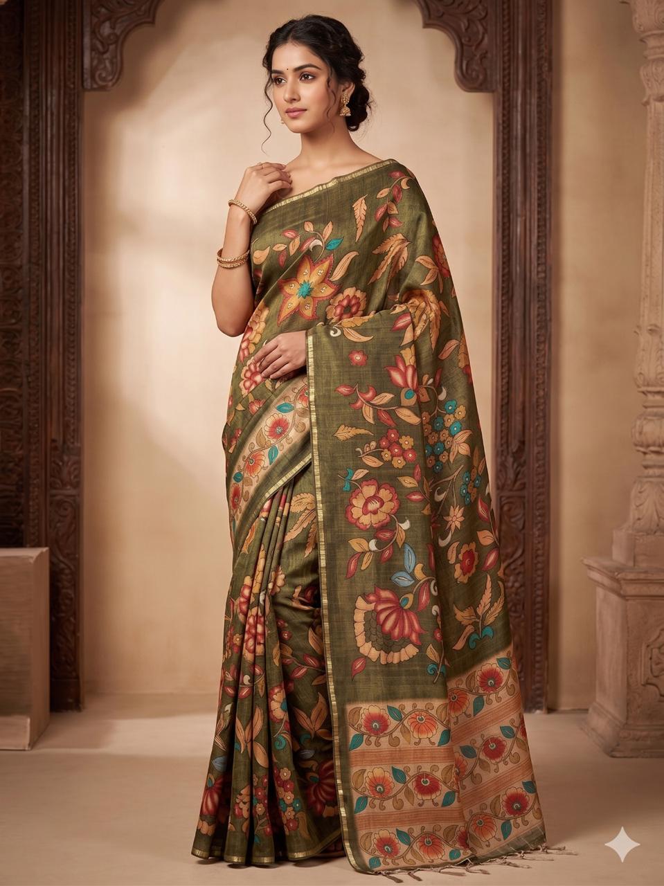 printed & weaving silk sarees
