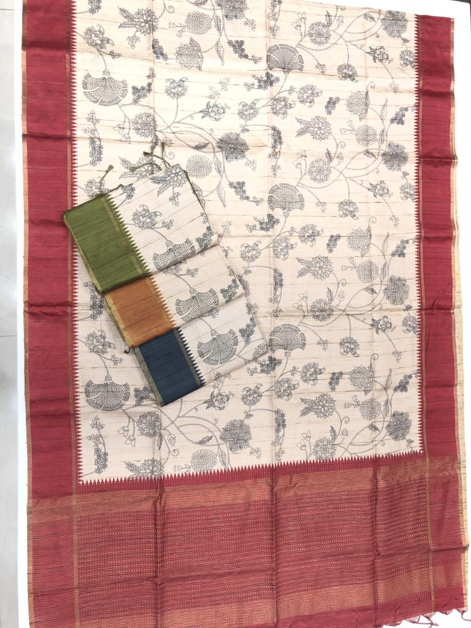 printed & weaving silk sarees