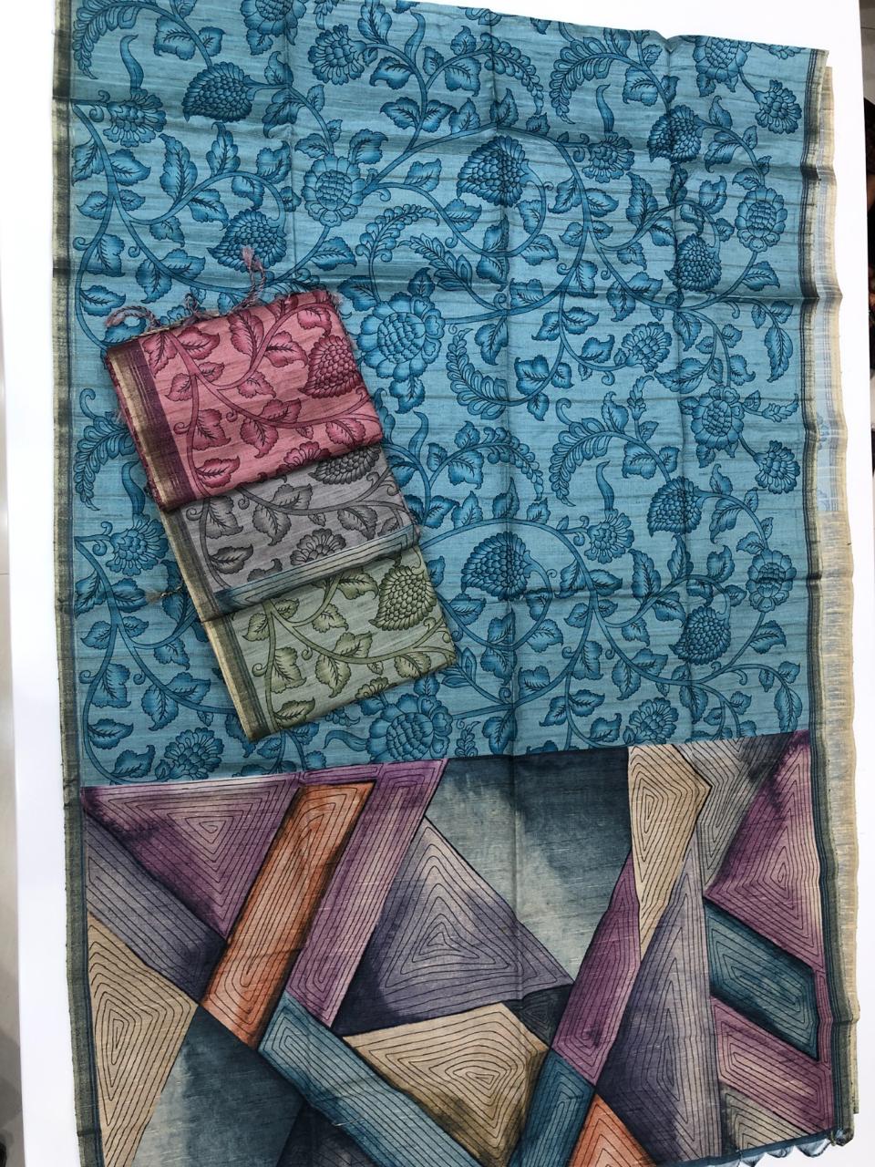 printed & weaving silk sarees