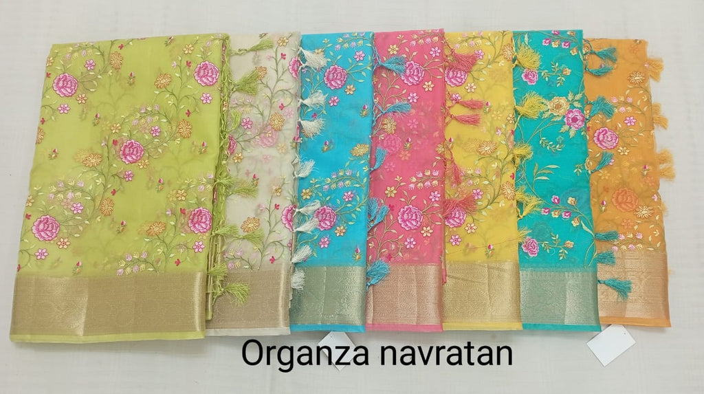 EMBROIDERY & THREAD WORK SAREES