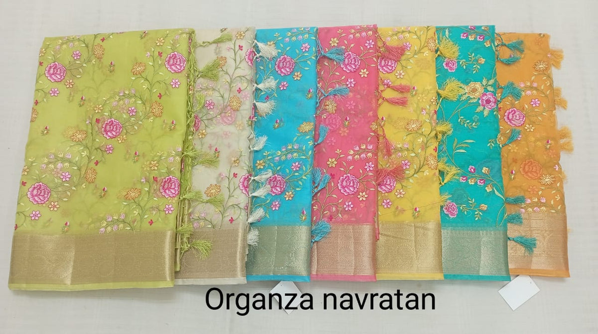 EMBROIDERY & THREAD WORK SAREES