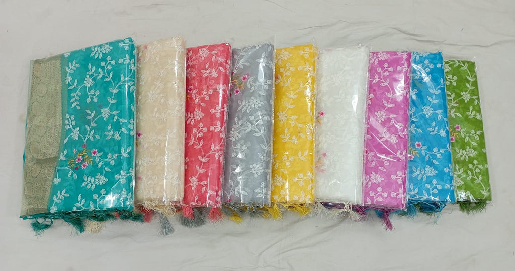EMBROIDERY & THREAD WORK SAREES