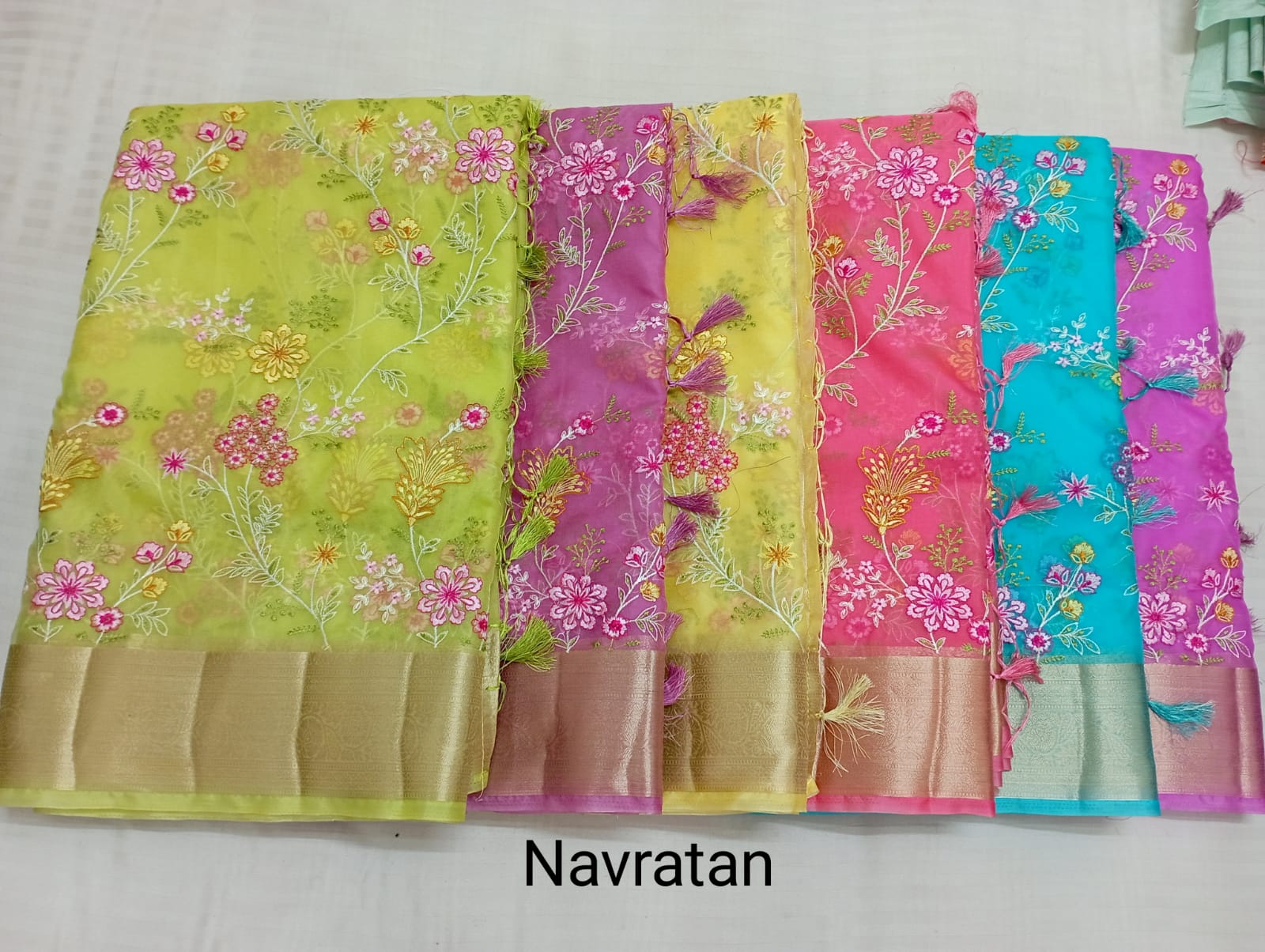 EMBROIDERY & THREAD WORK SAREES