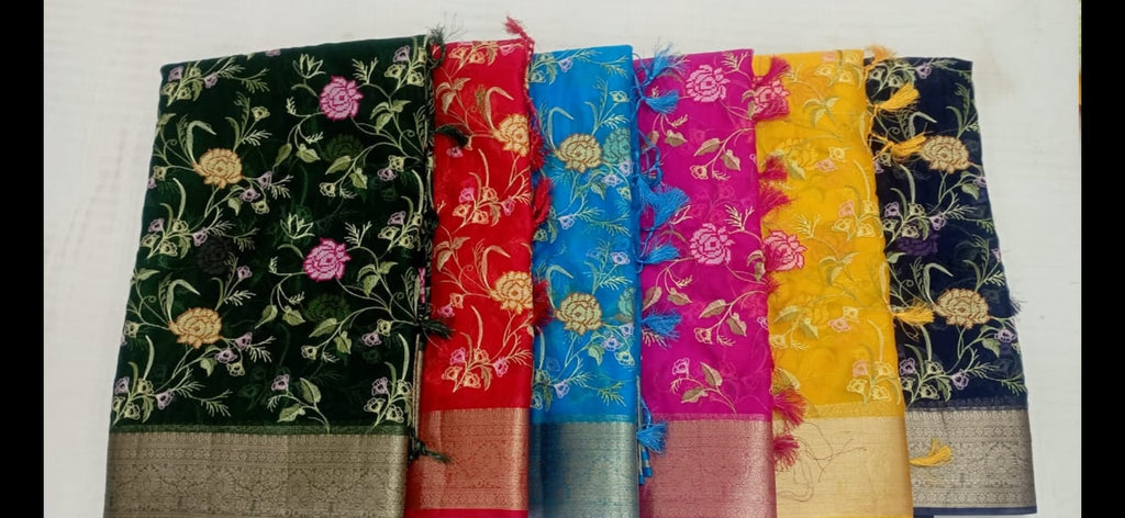 EMBROIDERY & THREAD WORK SAREES