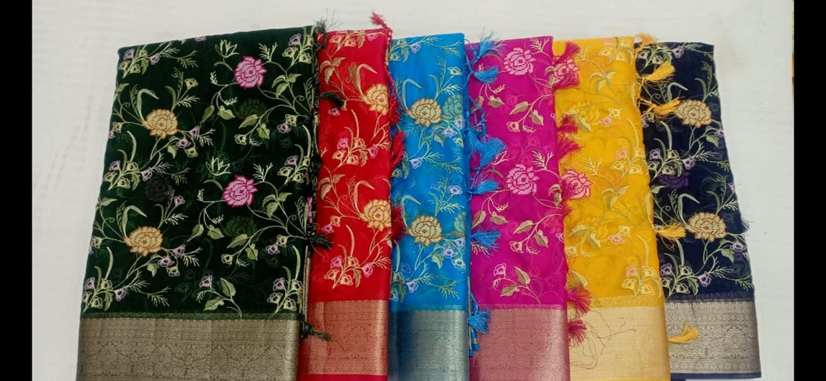 EMBROIDERY & THREAD WORK SAREES