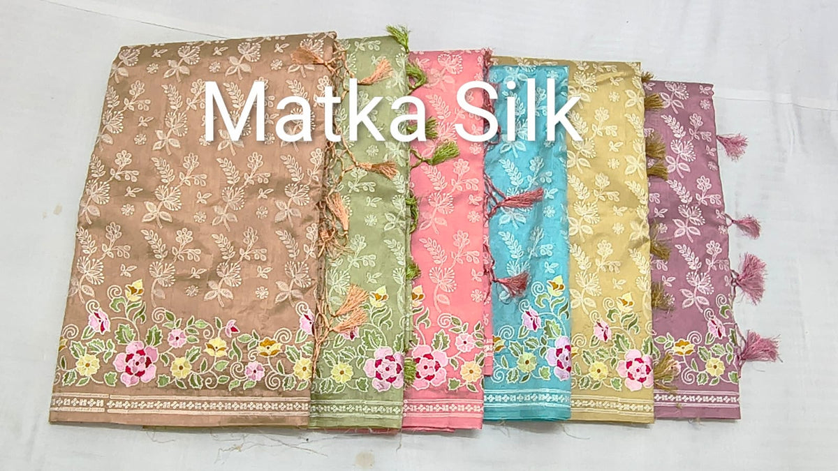 EMBROIDERY & THREAD WORK SAREES