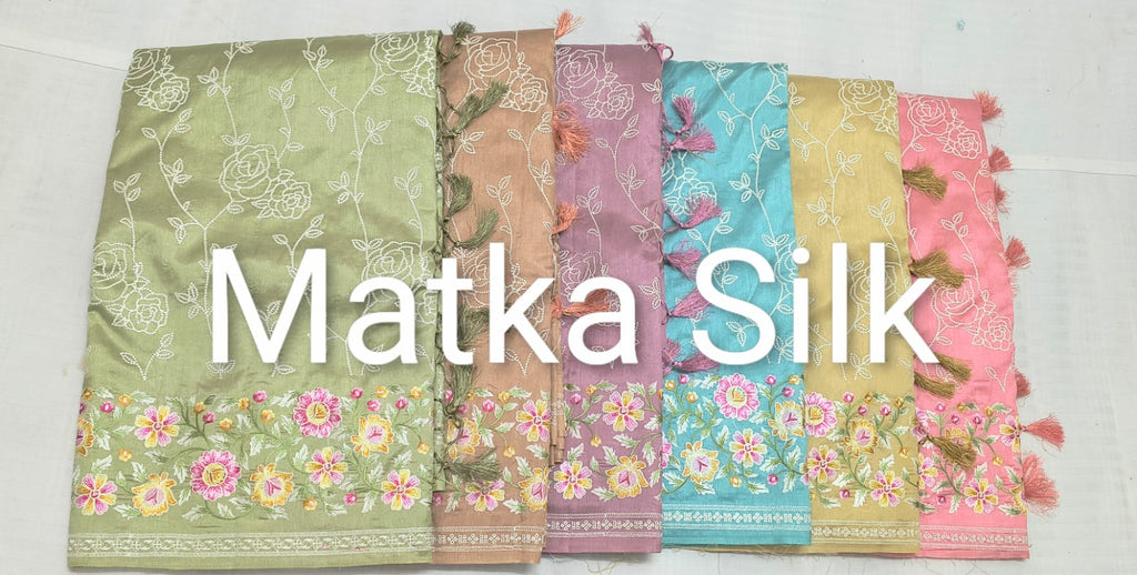 EMBROIDERY & THREAD WORK SAREES