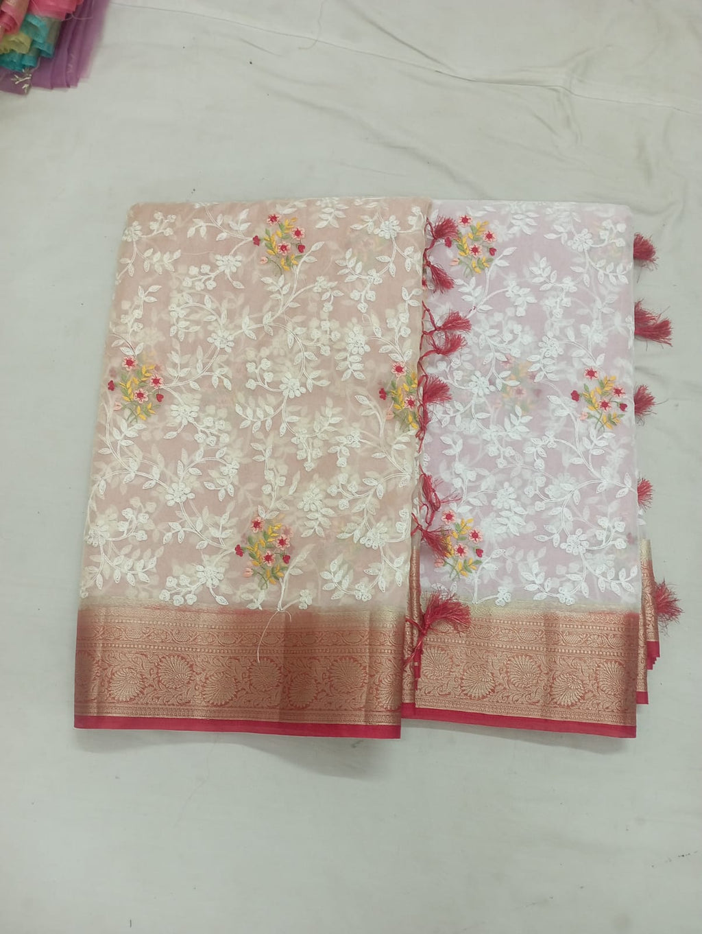 EMBROIDERY & THREAD WORK SAREES