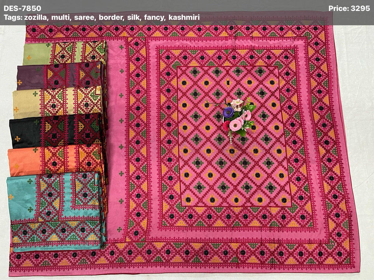 Bolpur designs Embroidery sarees
