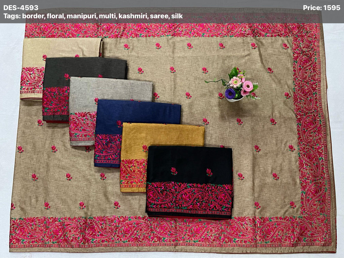 Bolpur designs Embroidery sarees