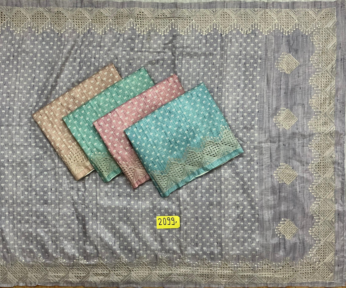 Bolpur designs Embroidery sarees