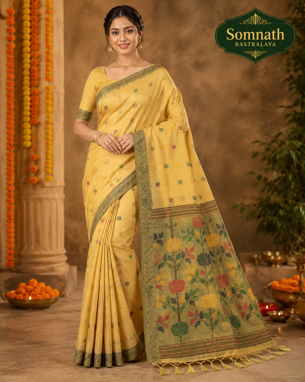 printed & weaving silk sarees