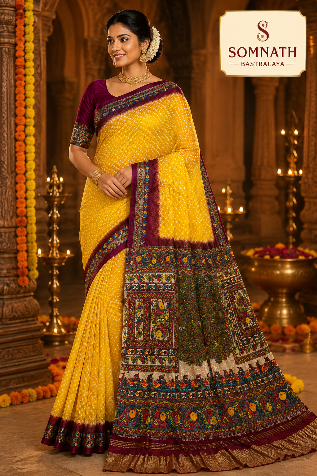 bandhej sarees