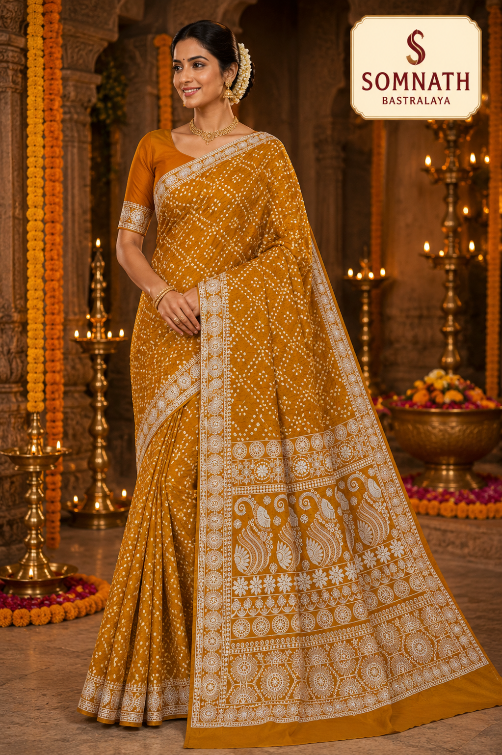 bandhej sarees