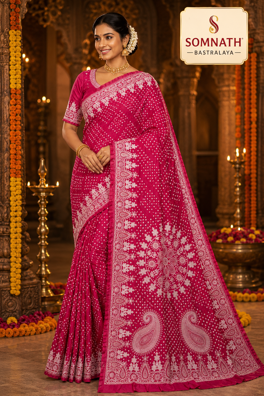 bandhej sarees