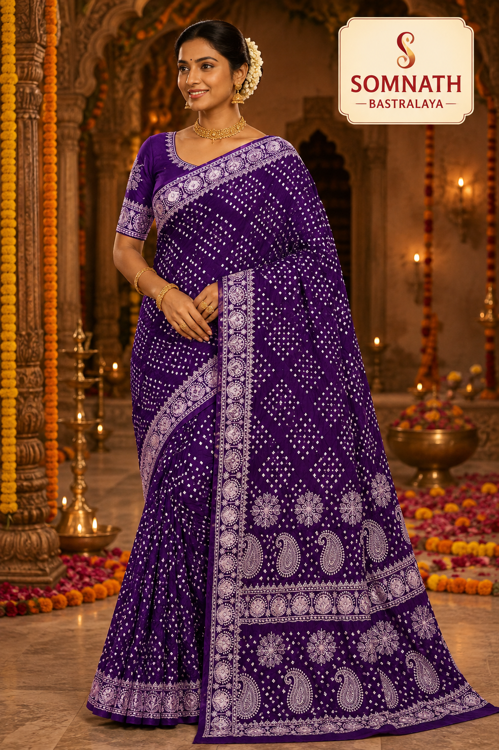 bandhej sarees