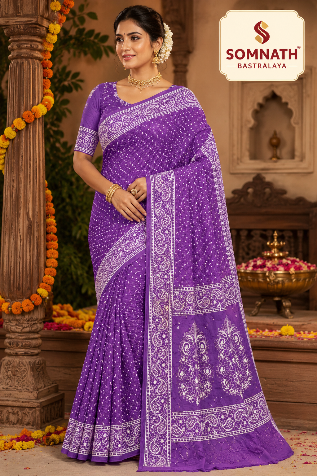 bandhej sarees