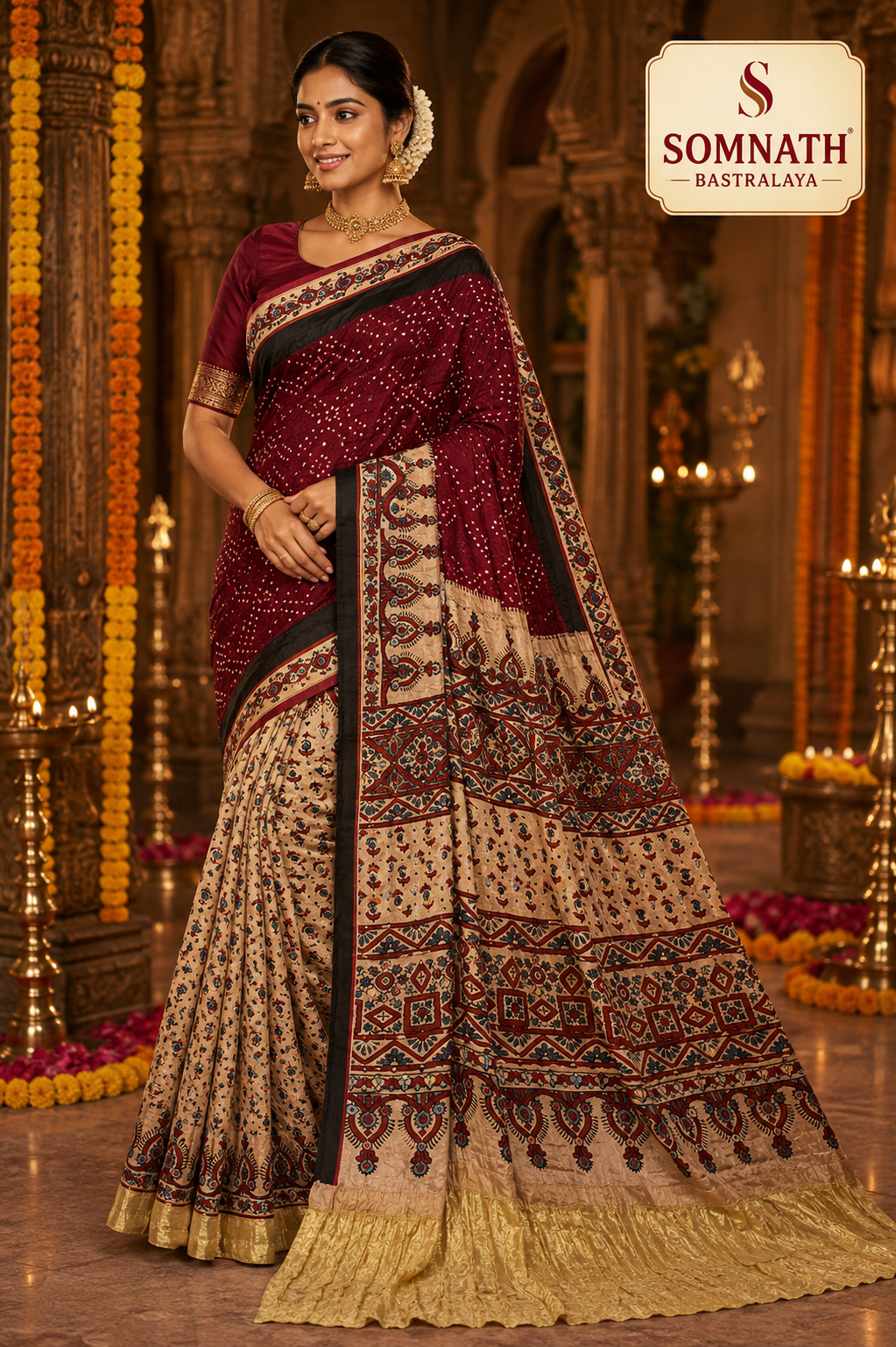bandhej sarees