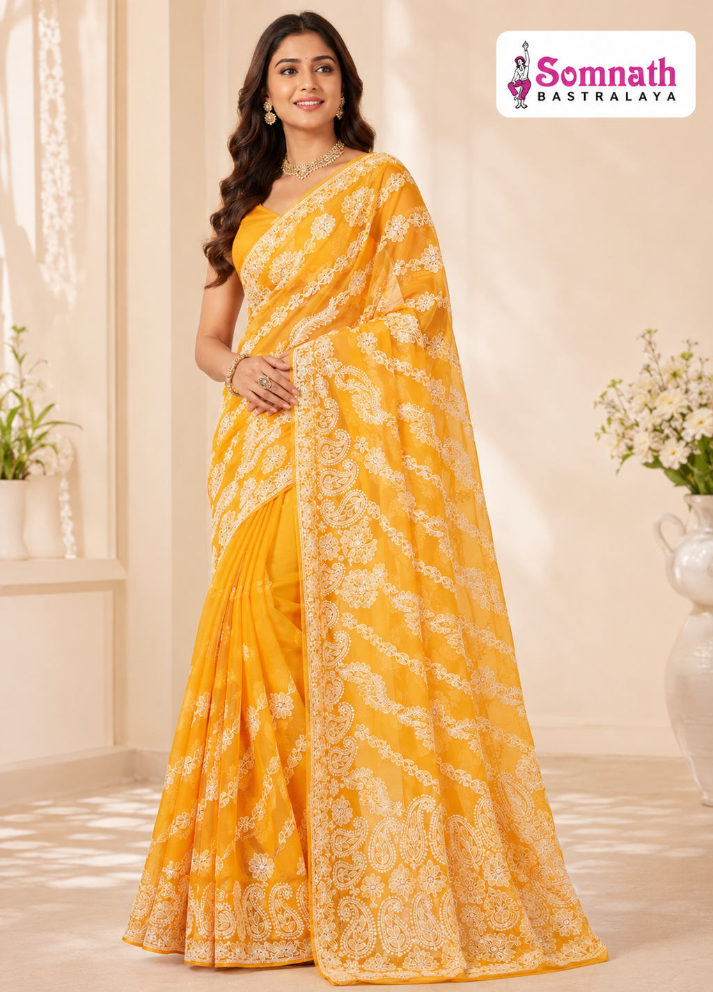 LUCKNOW CHIKON KARI SAREES
